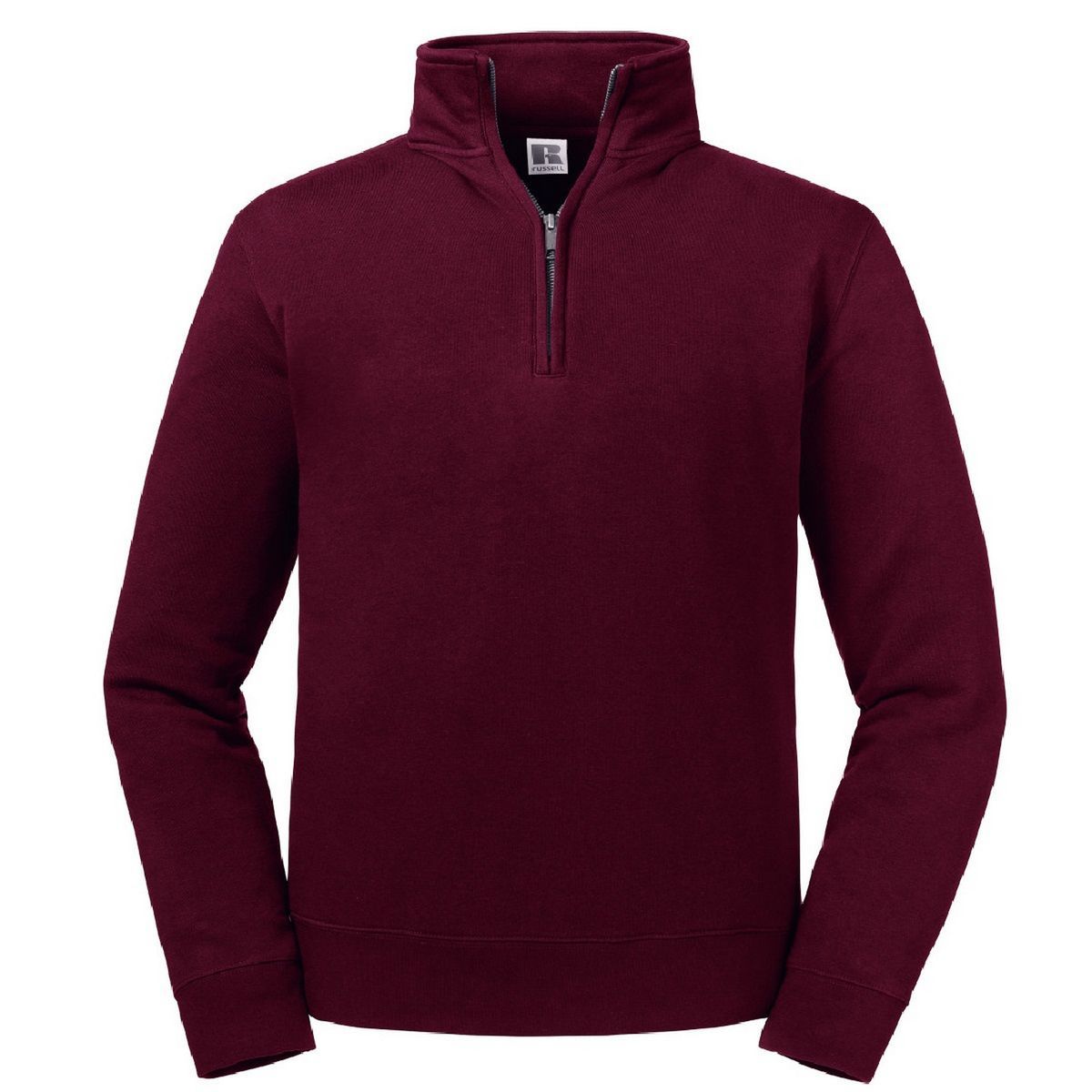 Klassisches Viertelreißverschluss-Pullover Sweatshirt