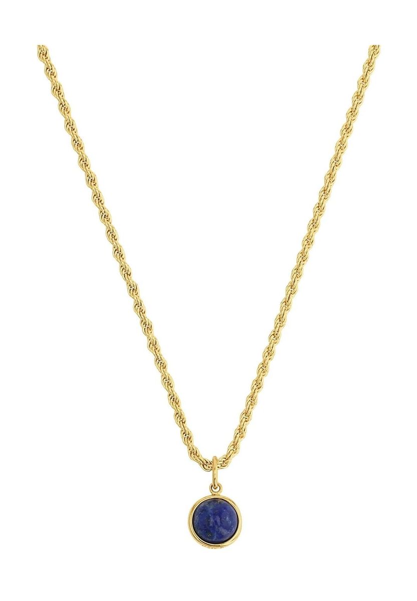 amor Damen Kette mit Anhänger, 925er Sterling Silber, GOLD, 45