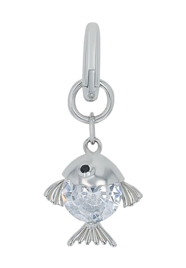 amor Damen Charm "Fisch", 925er Sterling Silber, SILBER