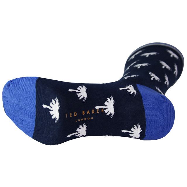Socken mit tropischem Palmenmuster