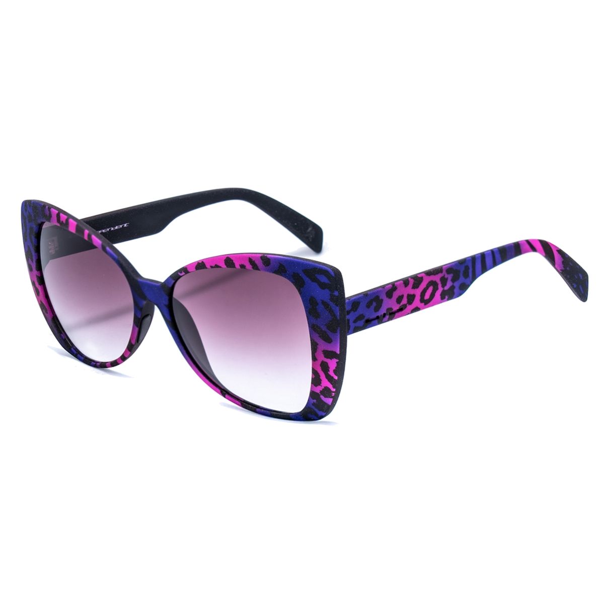 Damen-Katzenaugen-Sonnenbrille mit Leopardenmuster