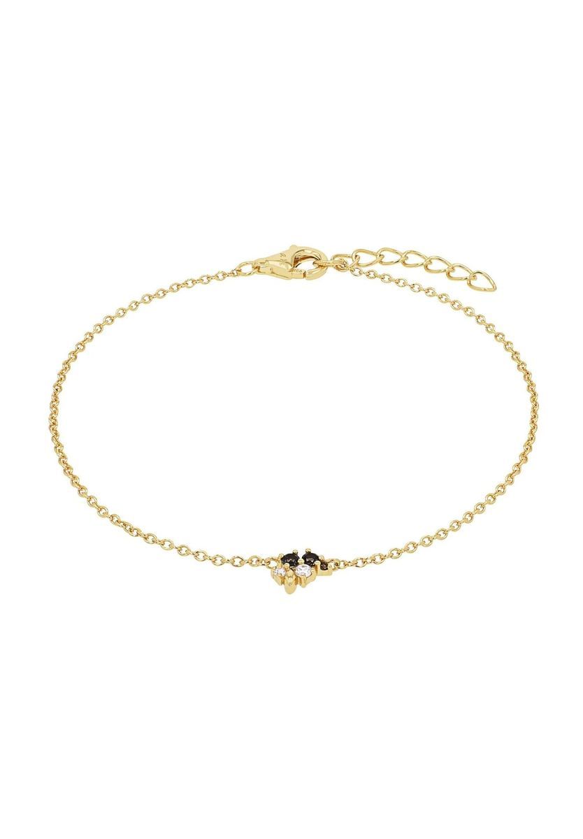 Zartes, vergoldetes Silber Charm Armband