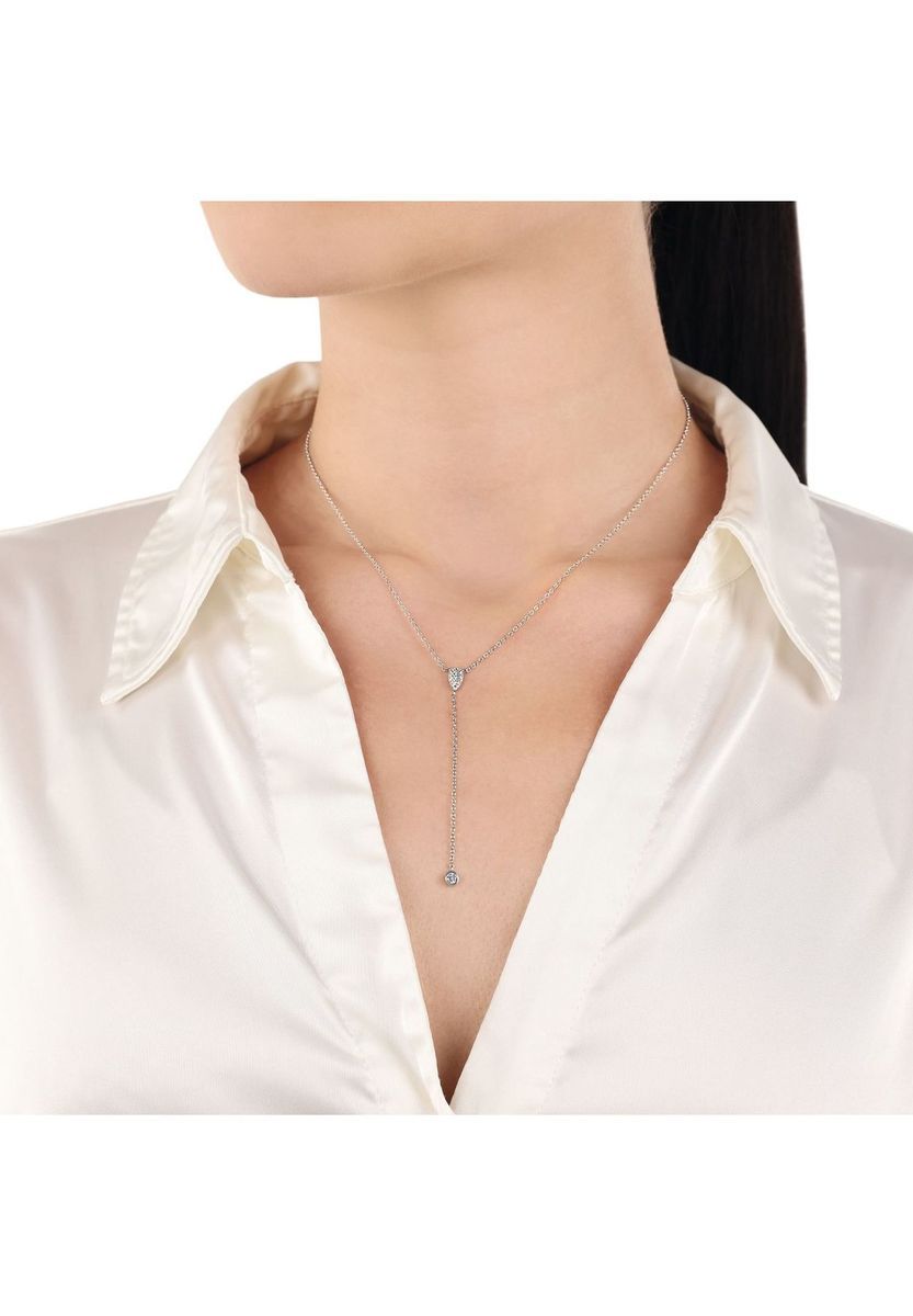 amor Damen Kette mit Anhänger, 925er Silber, SILBER, 99
