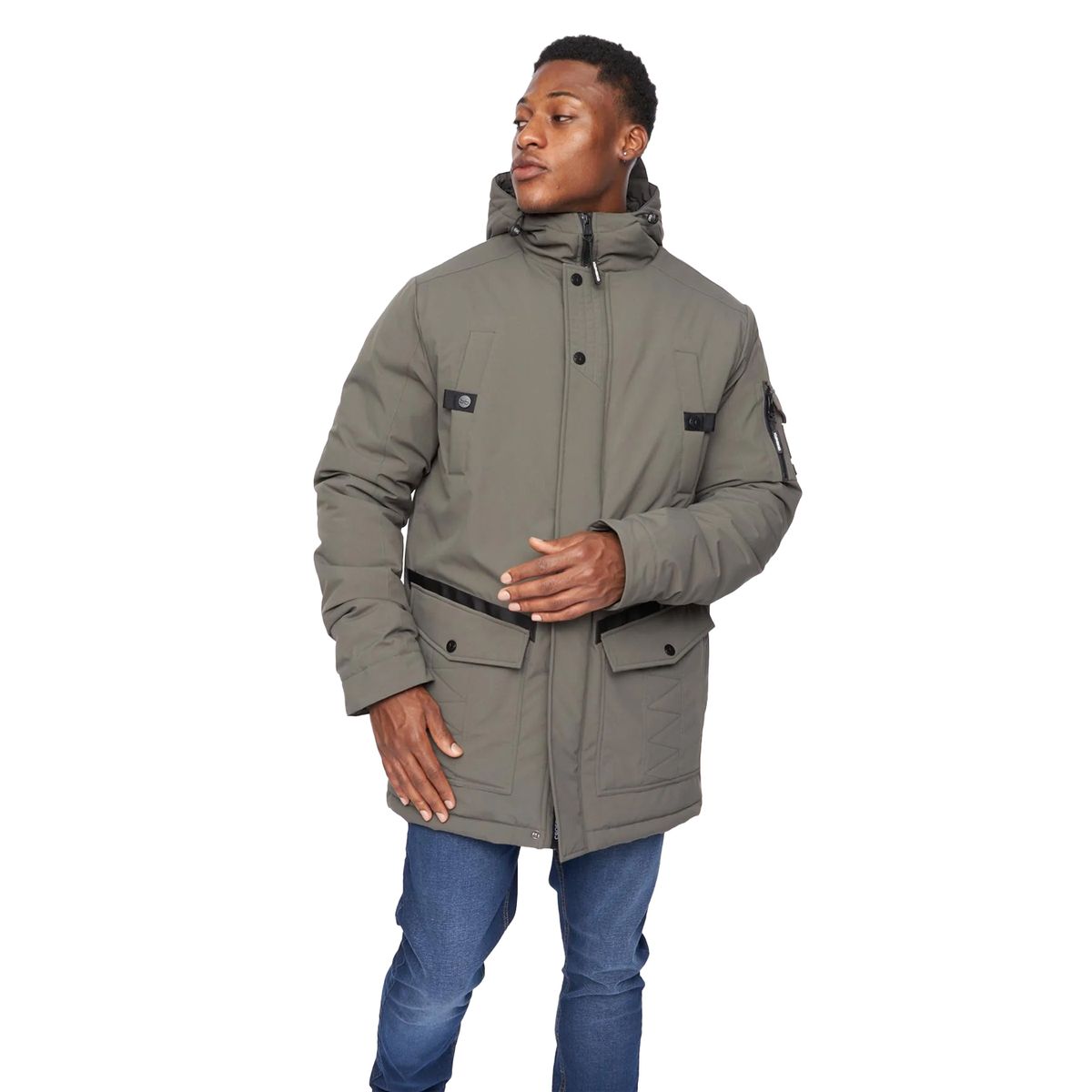 Crosshatch - "Legender" Parka für Herren (Oliv)