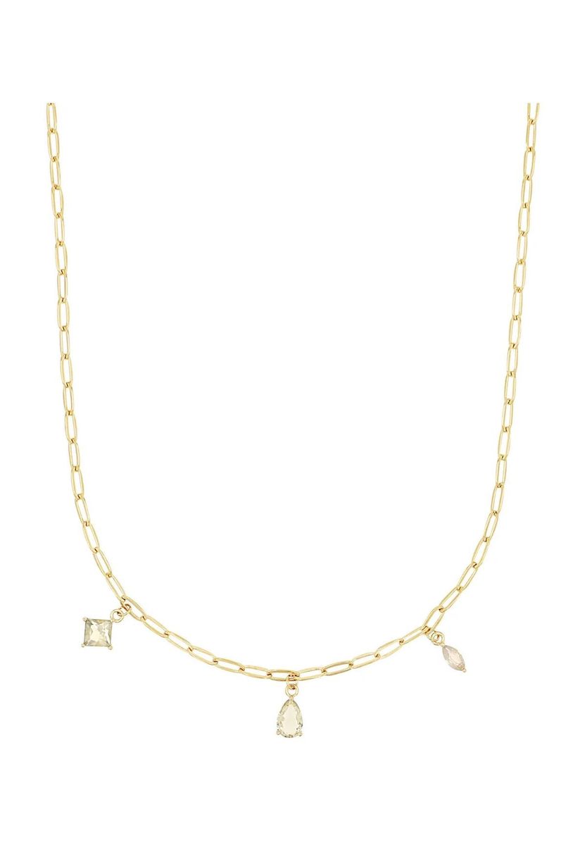 amor Damen Kette mit Anhänger, 925er Silber, GOLD