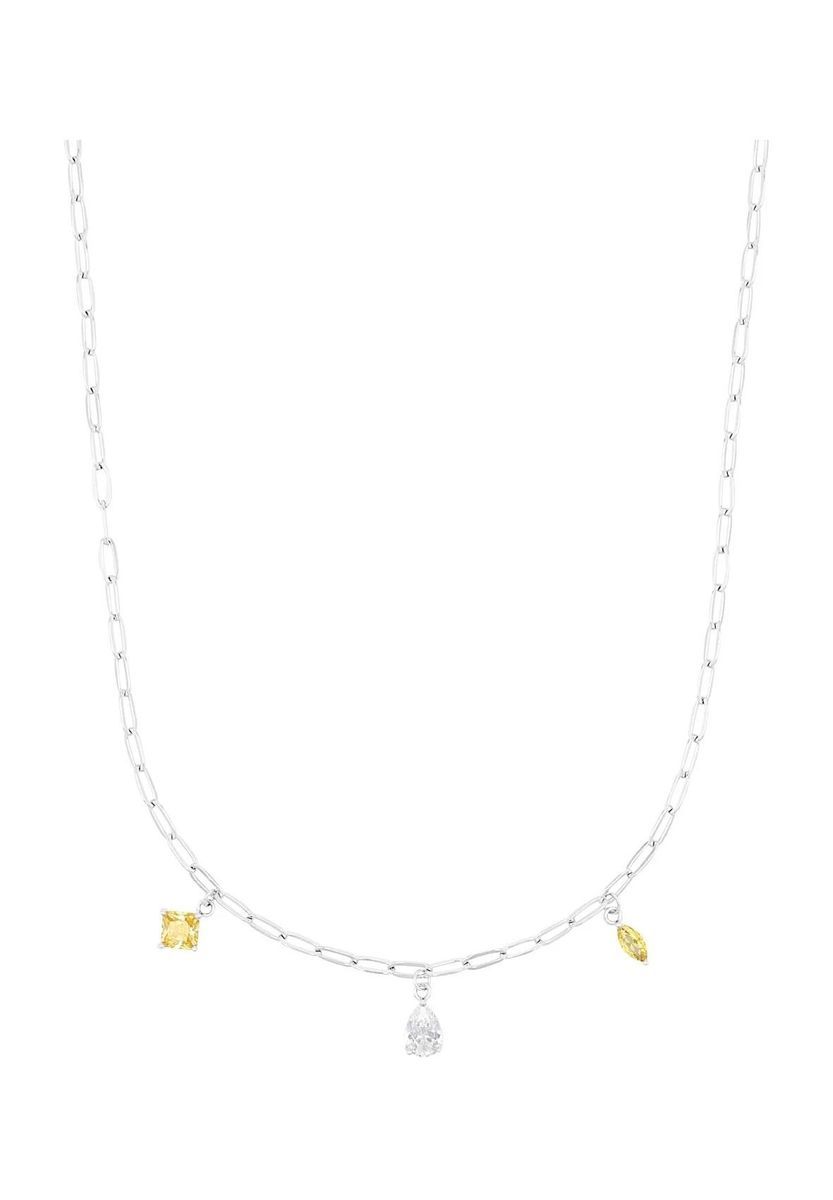 amor Damen Kette mit Anhänger, 925er Silber, SILBER GOLD