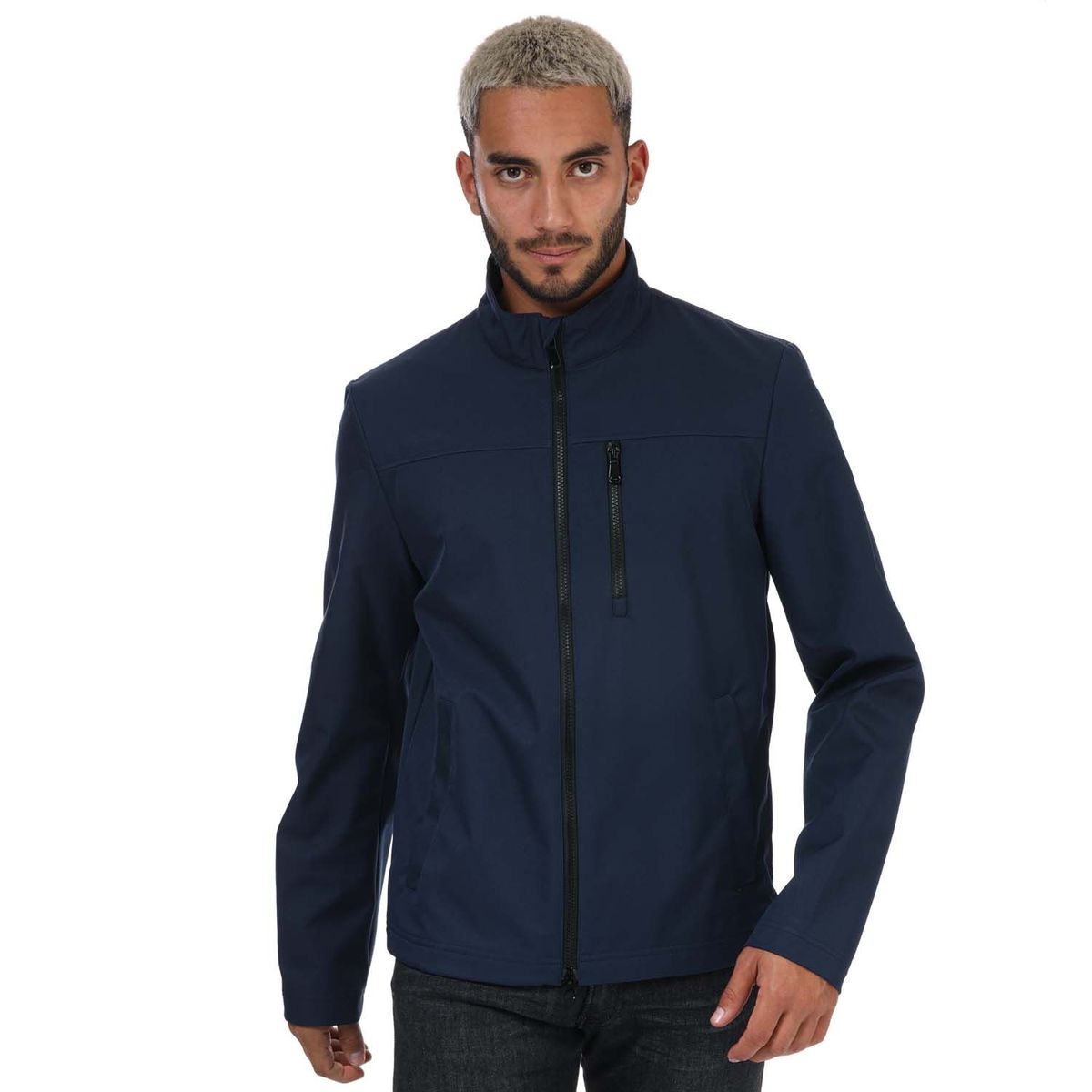 Herren Navy Leichte Softshelljacke