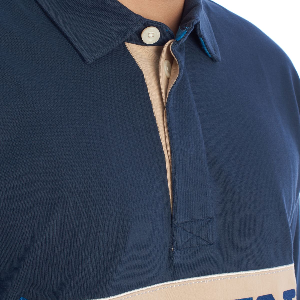 Übergroßes Rugby-Poloshirt mit Logo