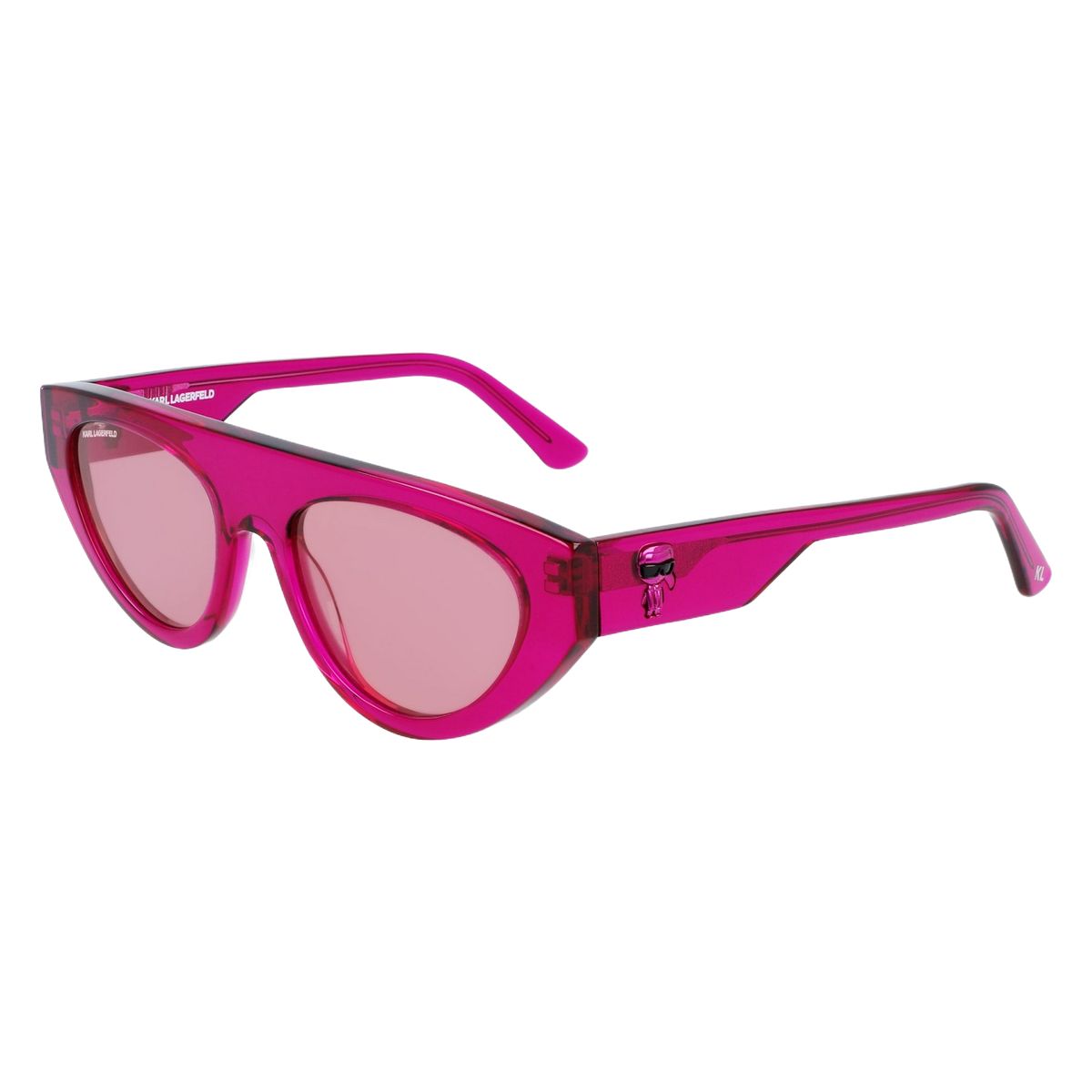 Fuchsiafarbene Cat-Eye Sonnenbrille