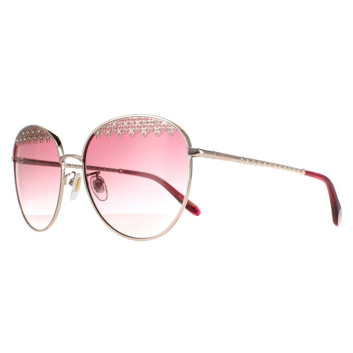 Prunkvolle Runde Sonnenbrille mit Farbverlauf