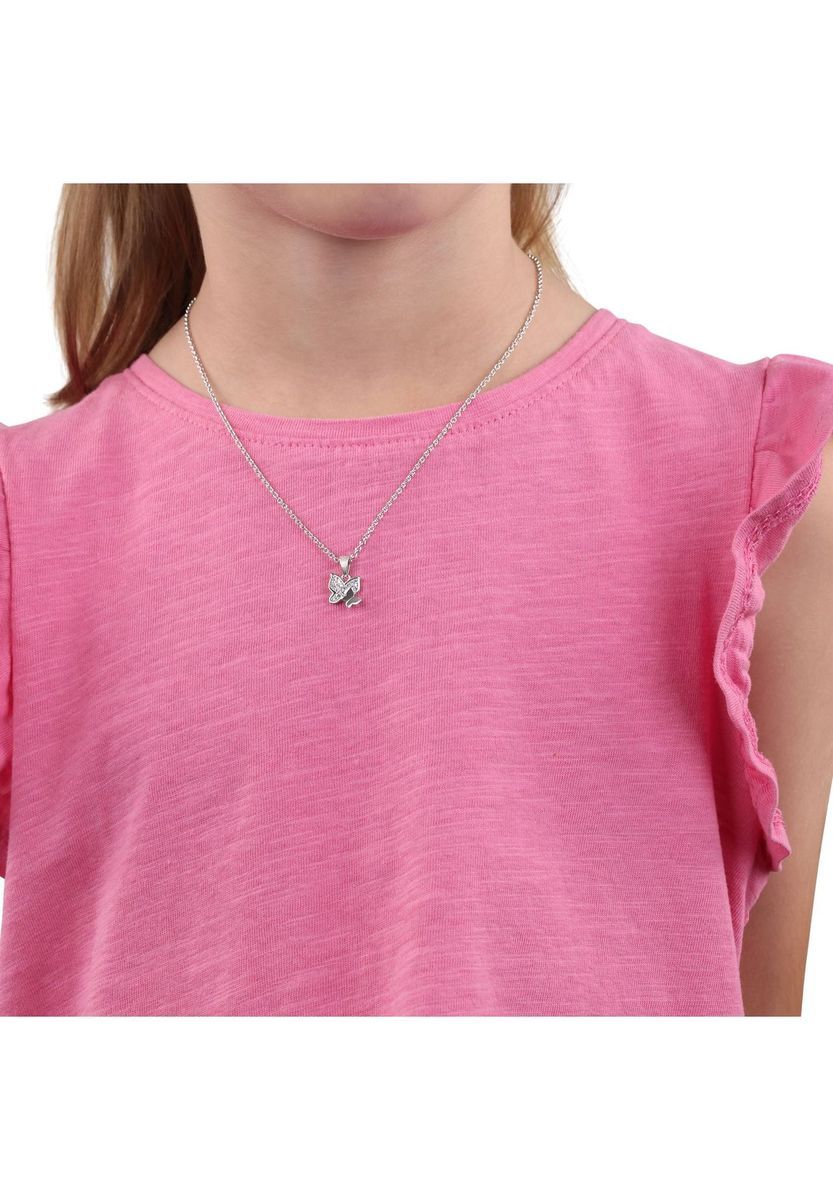 Schmetterlingsanhänger Halskette Sterlingsilber Zirkonia