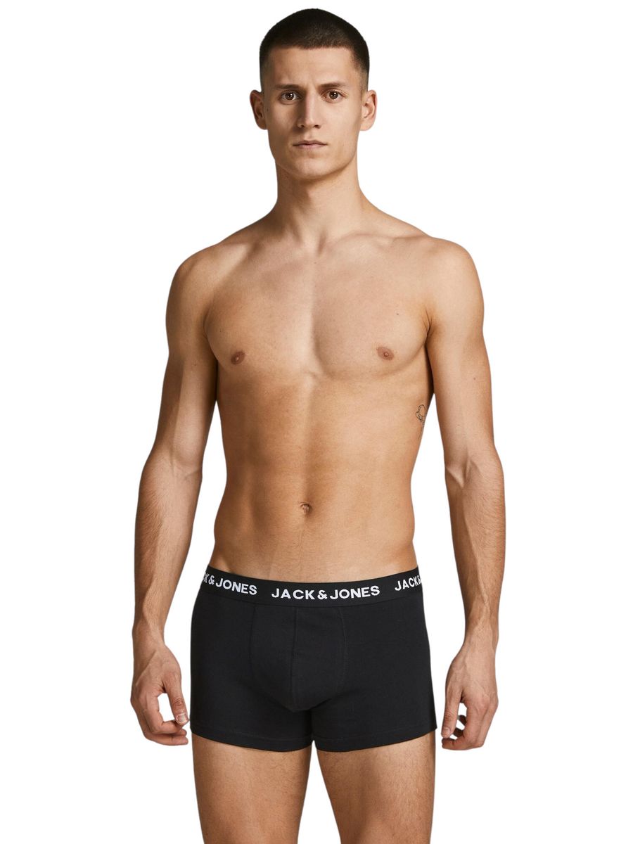 Schwarze Stretch-Baumwoll-Boxershorts
