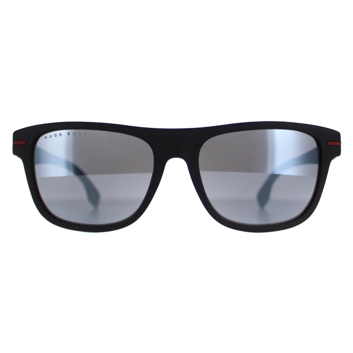 Matte Schwarze Rechteckige Sonnenbrille