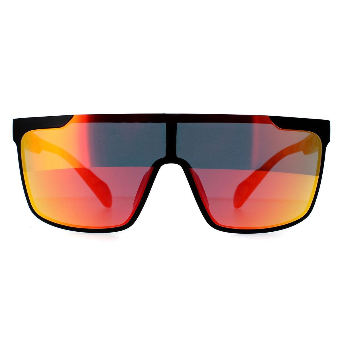 Sportliche Shield Sonnenbrille mit Spiegelgläsern