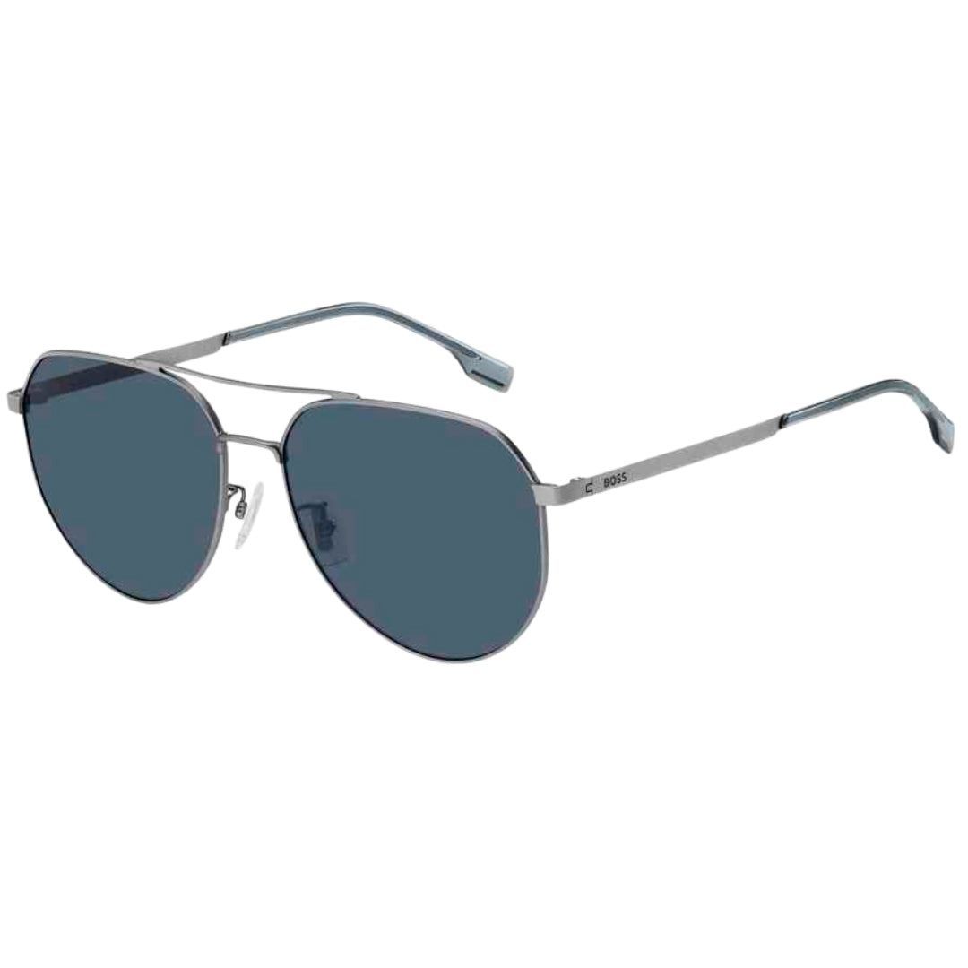 Pilotenbrille mit silbernem Metallrahmen