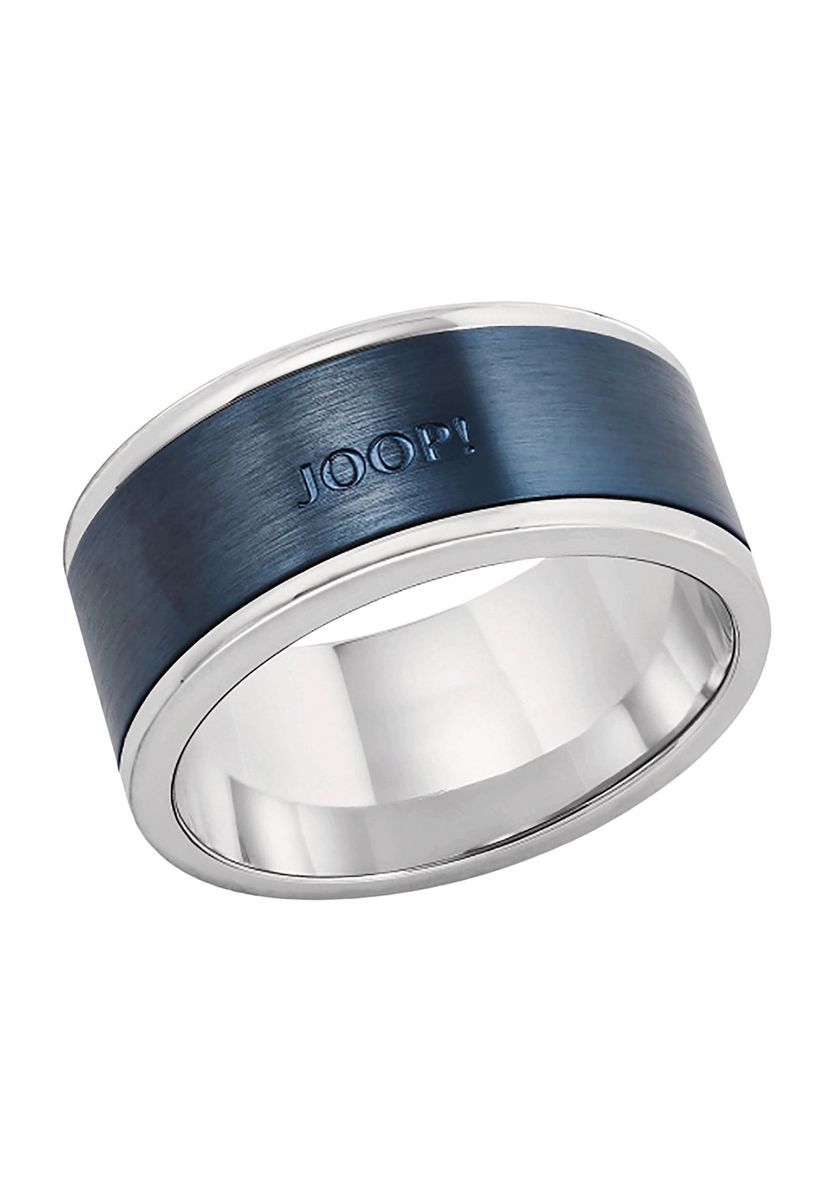 JOOP! Herren Ring "2027720", Edelstahl, SILBER/BLAU