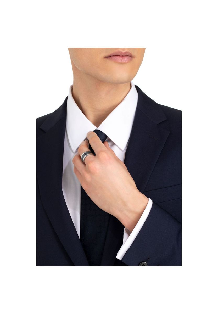 JOOP! Herren Ring "2027720", Edelstahl, SILBER/BLAU