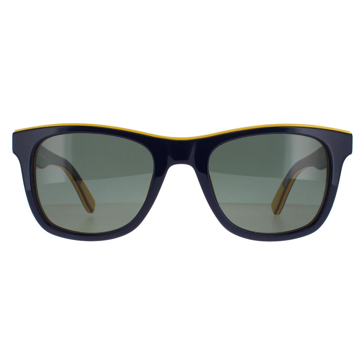 Blaue polarisierte Sonnenbrille mit quadratischem Rahmen