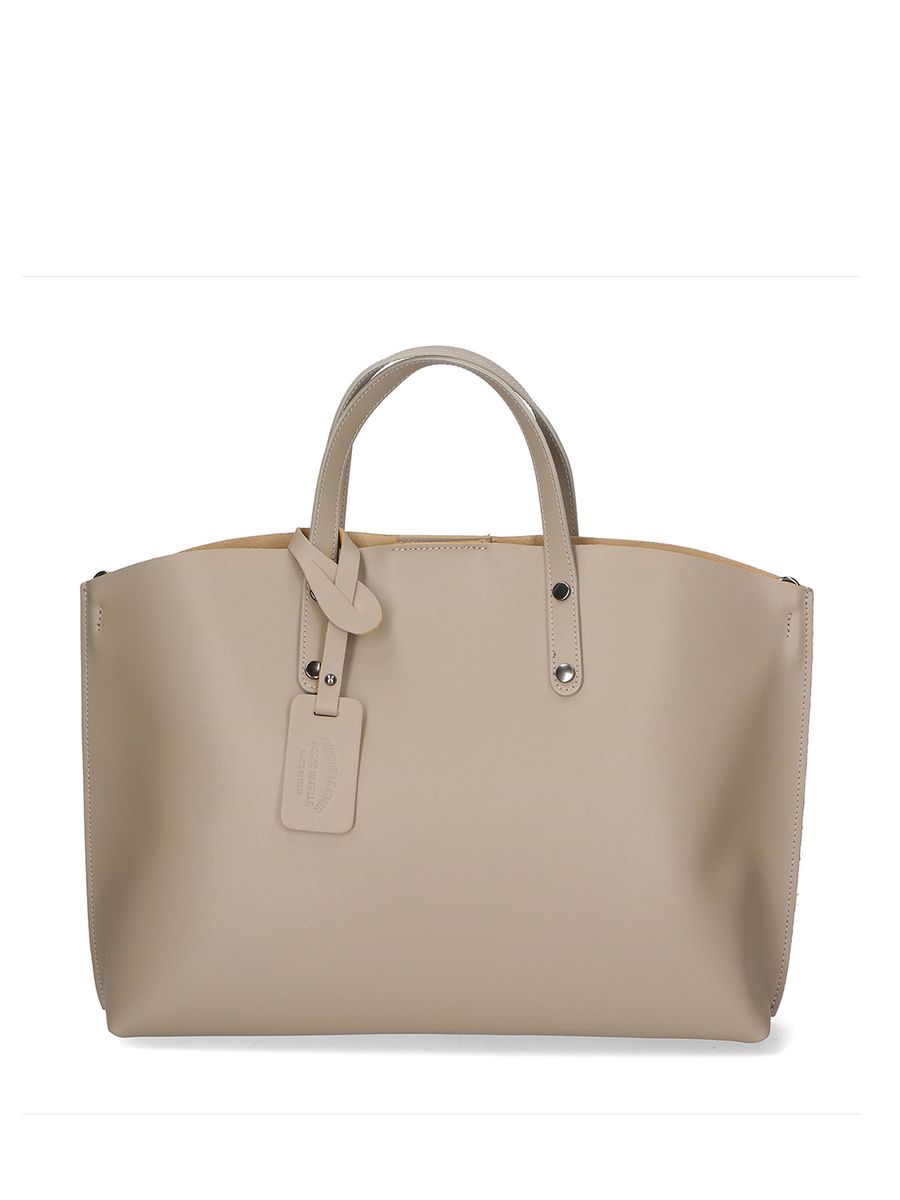 Elegante Tragetasche aus Leder