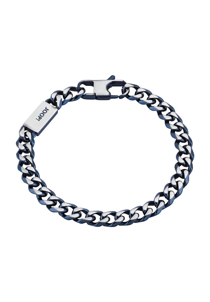 JOOP! Herren Armband "2028380", Edelstahl, silber/blau