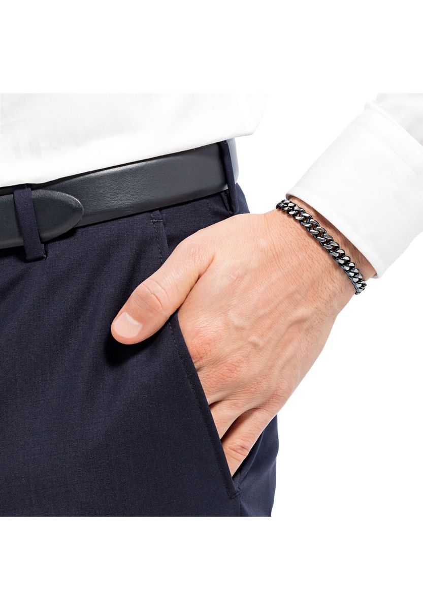 JOOP! Herren Armband "2028380", Edelstahl, silber/blau