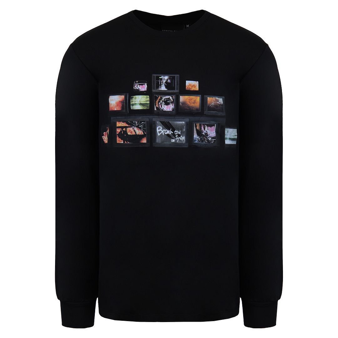 Langärmliges T-Shirt mit Grafikprint