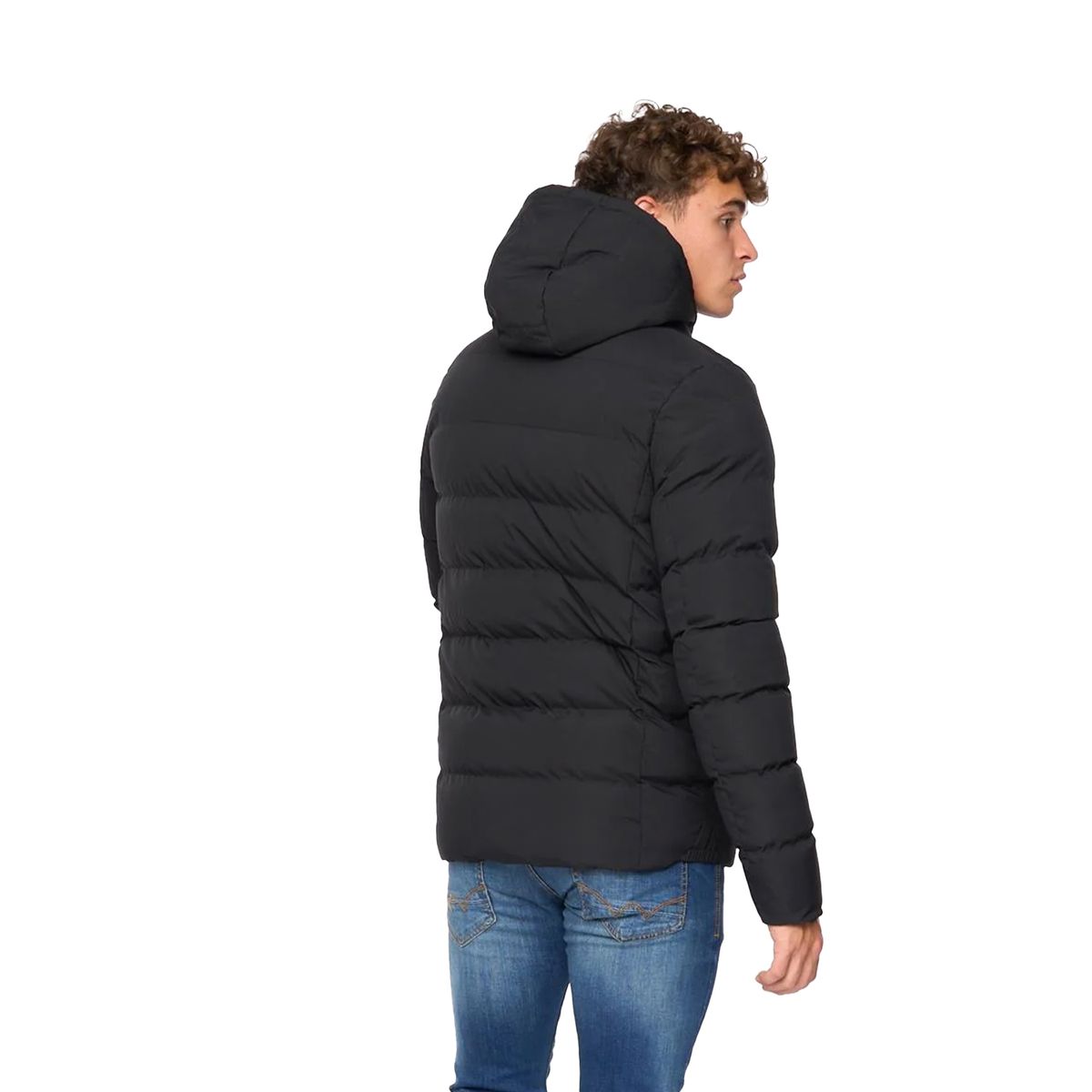 Wattierte Steppjacke mit Kapuze