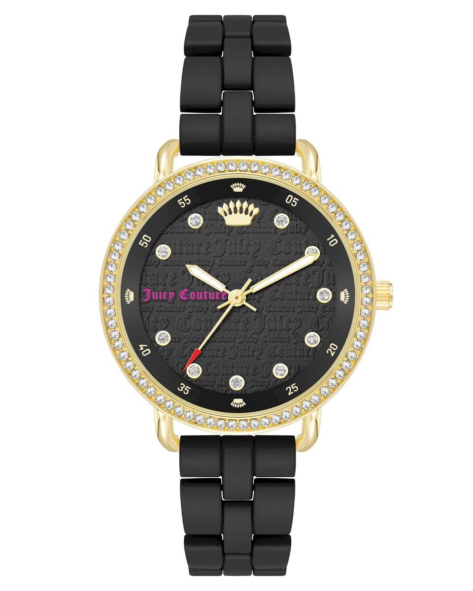 Elegante Schwarz-Goldene Uhr