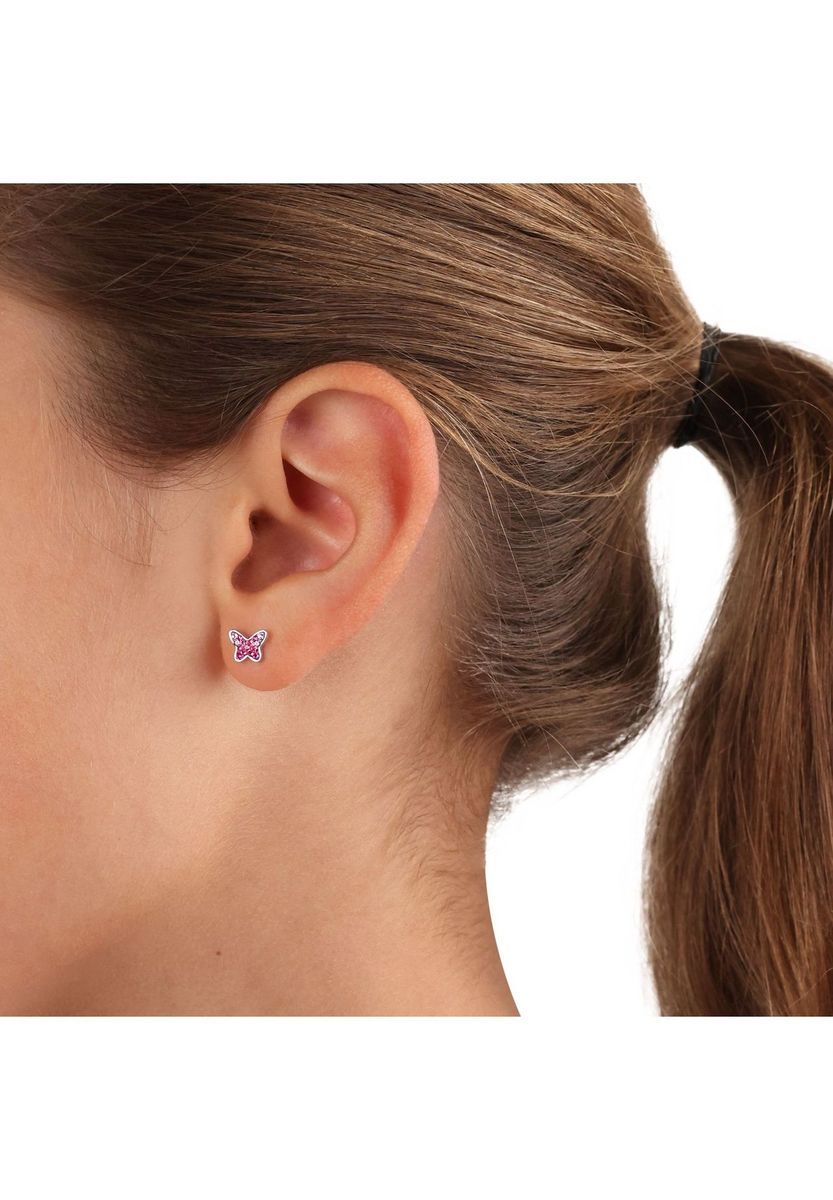 Kristall Schmetterling Ohrstecker Schmuck