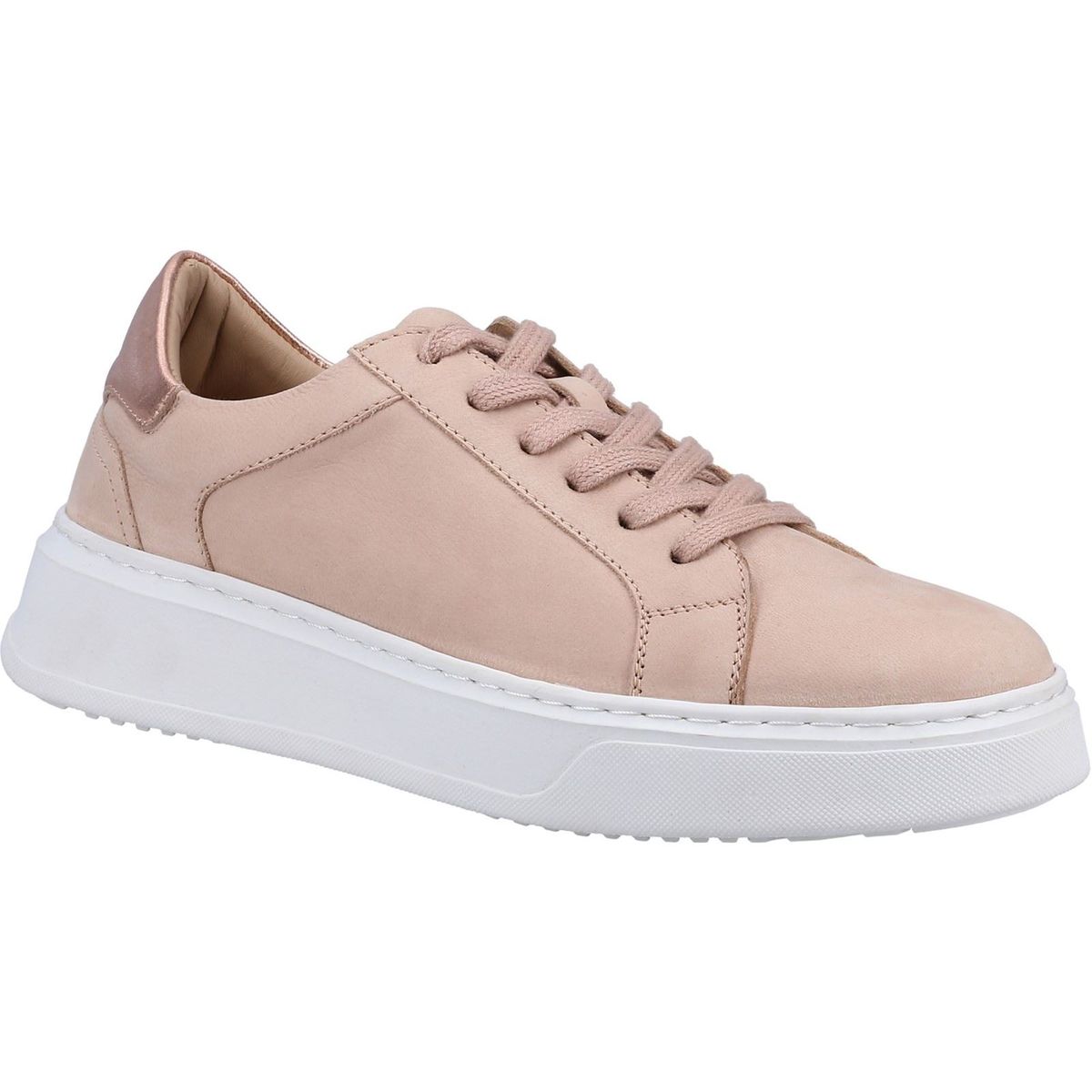 Hush Puppies Camille Leder Damen Blush Turnschuhe