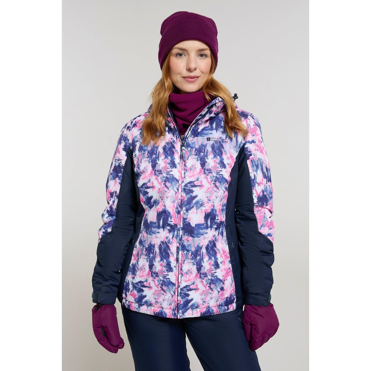 Isolierte Skijacke für Damen mit Print