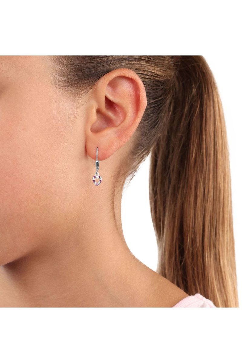 Sterling Silber Herz Ohrhänger