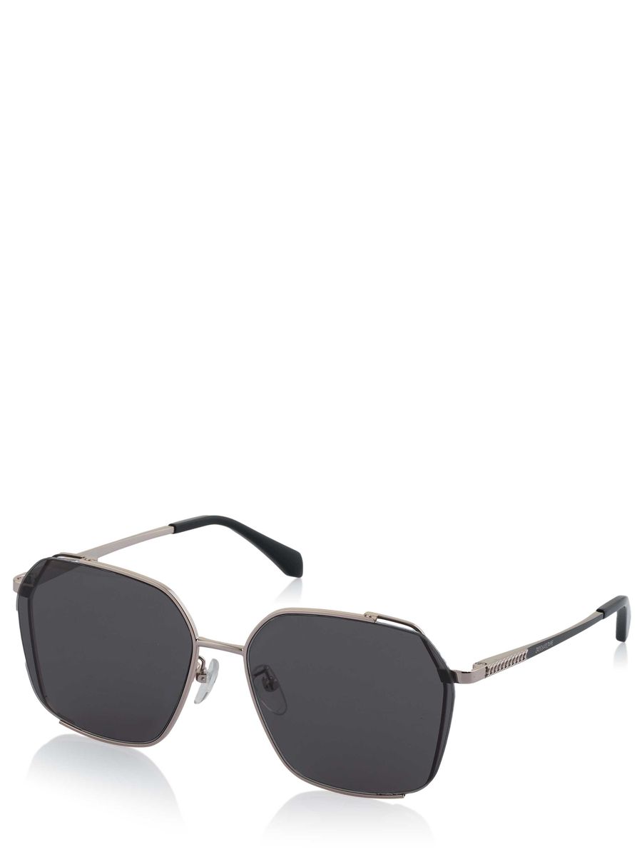 Geometrische Sonnenbrille mit dunklen Gläsern