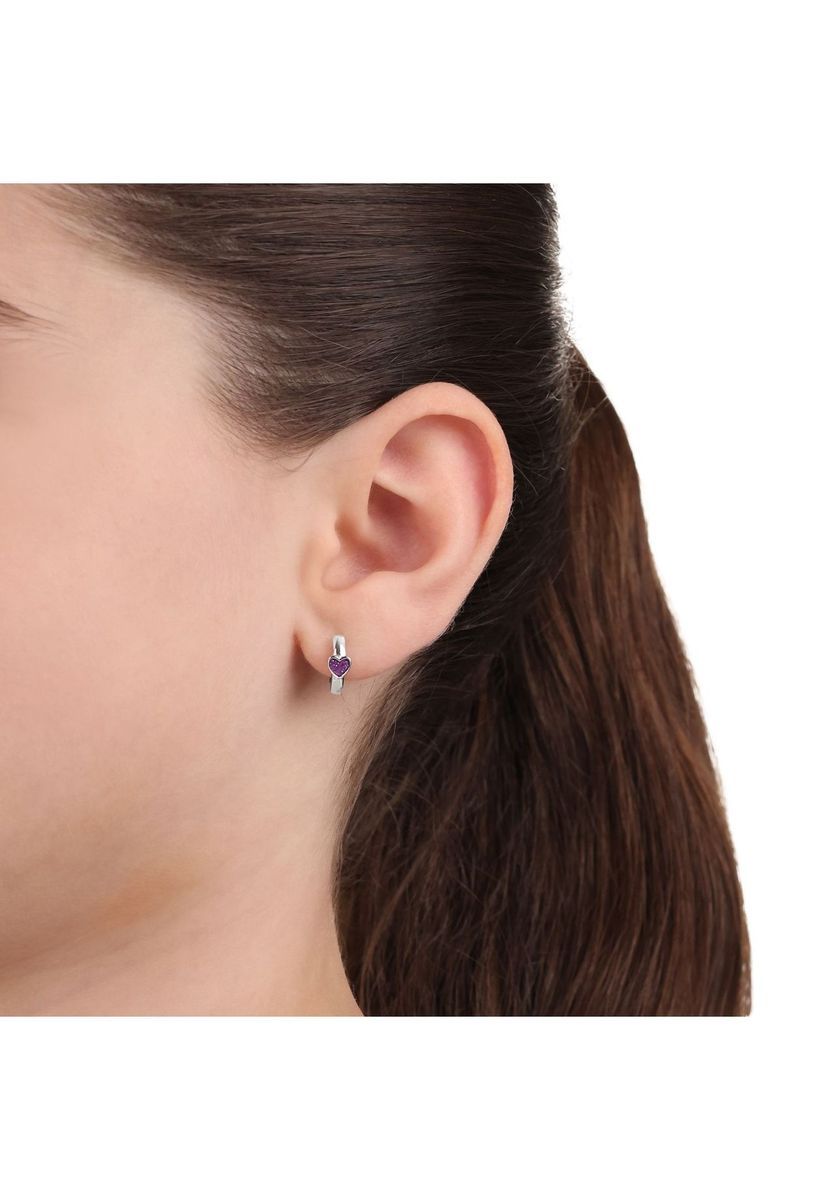 Herzförmige Creolen für Mädchen