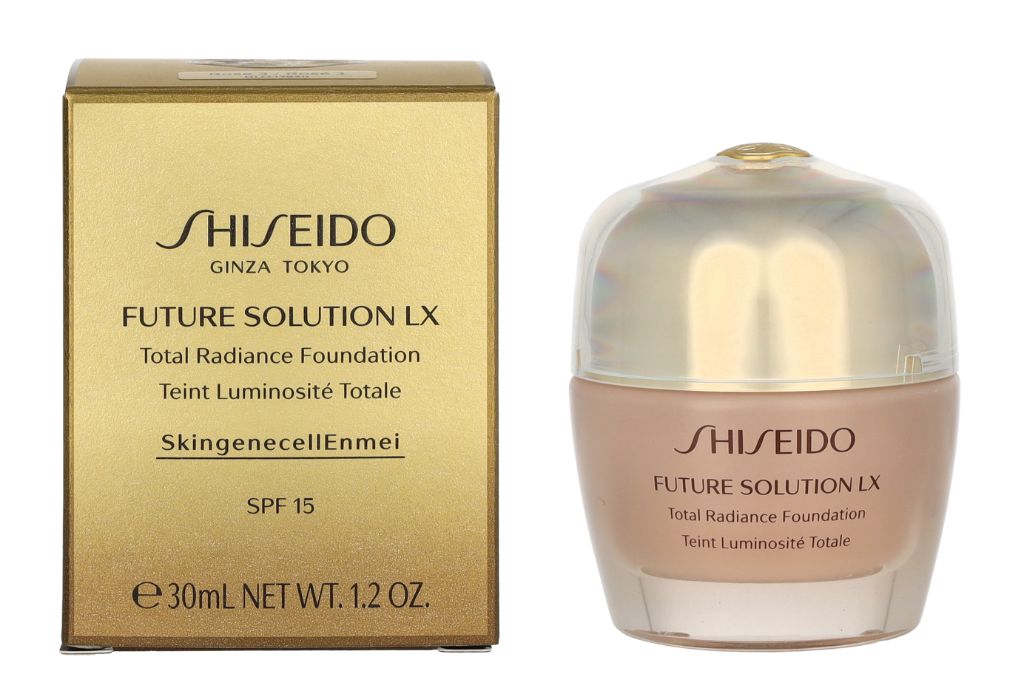 Shiseido Future Solution LX Total Radiance Foundation SPF15, 3 Rose, 30 ml