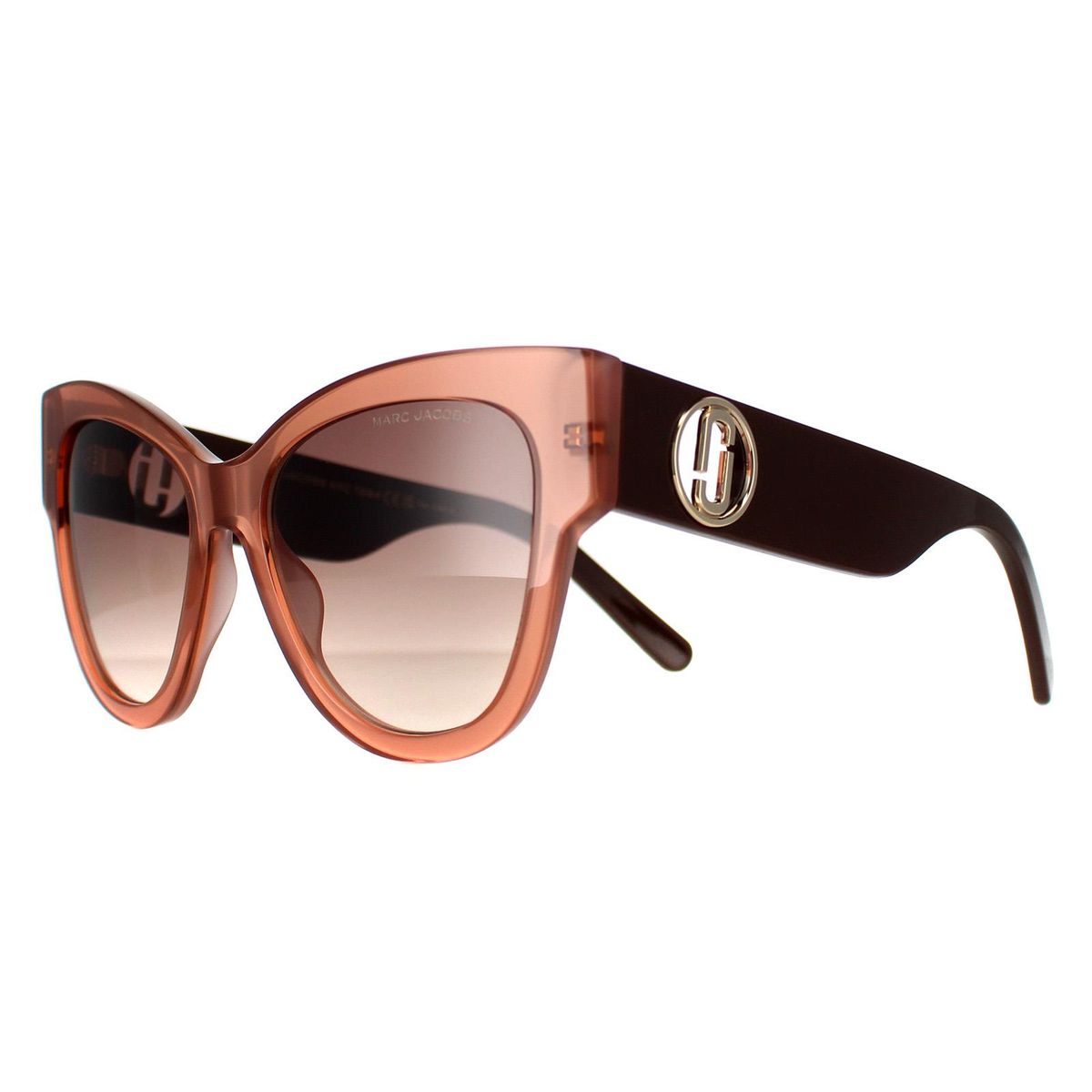 Markante Cat-Eye-Sonnenbrille mit Logo