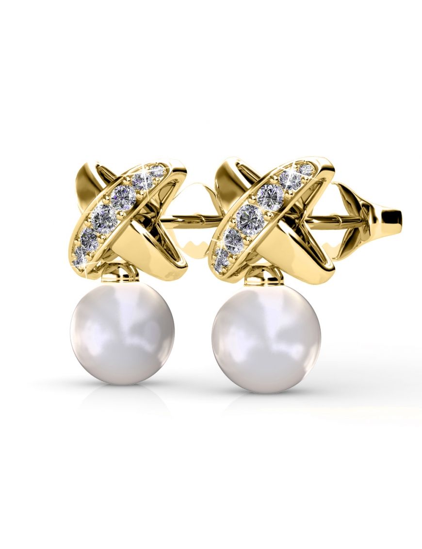 Modernes X-Design Perlen-Schmuckset
