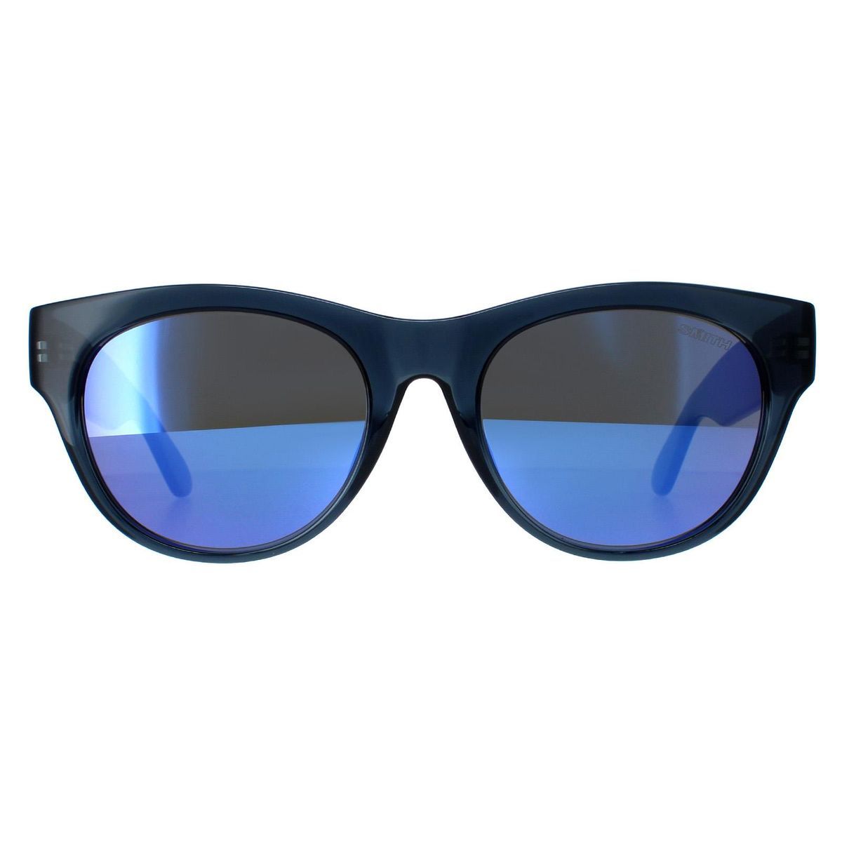 Blaue Kristall Unisex Sonnenbrille Violetter Spiegel