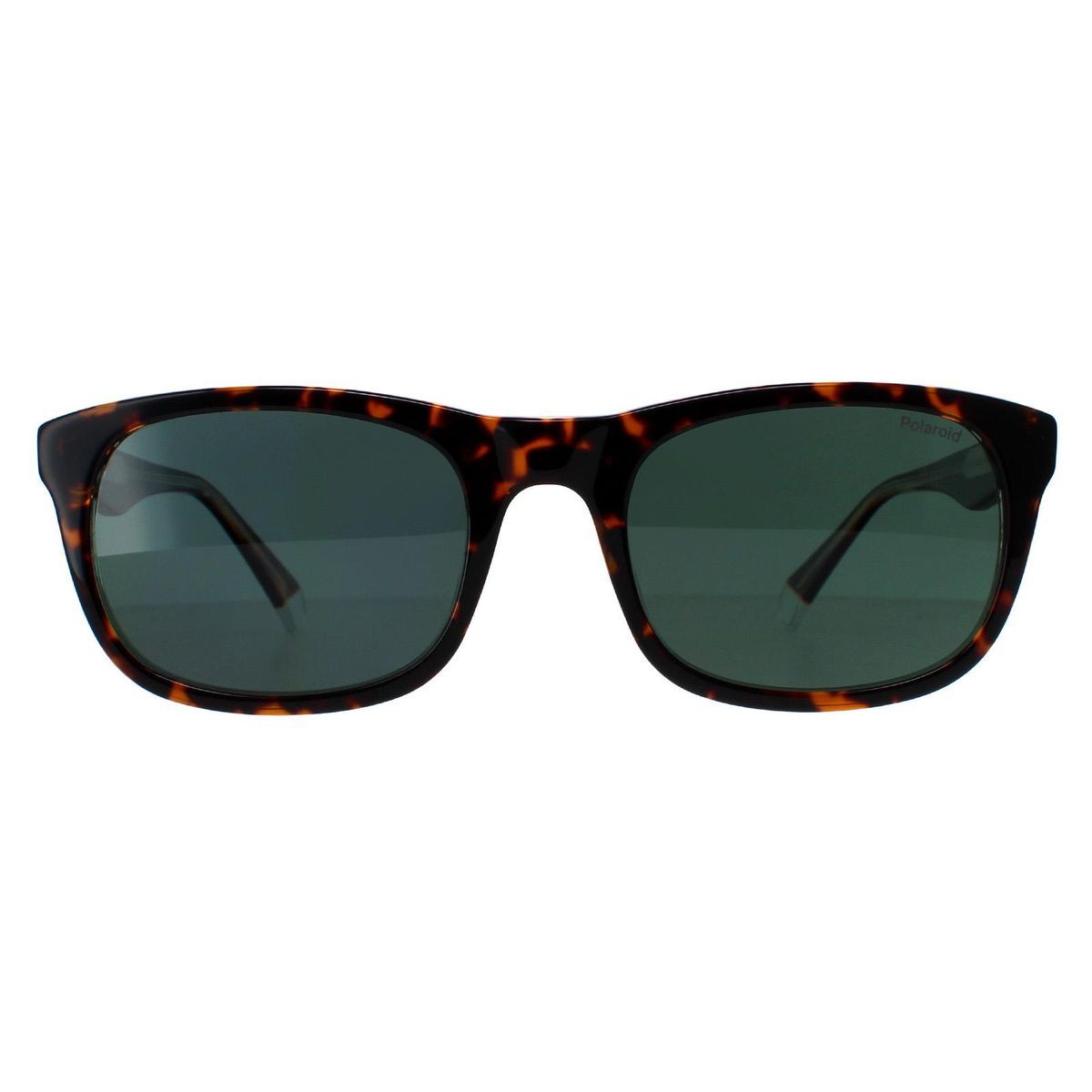 Rechteckige Havanna Grün Polarisierte Sonnenbrille