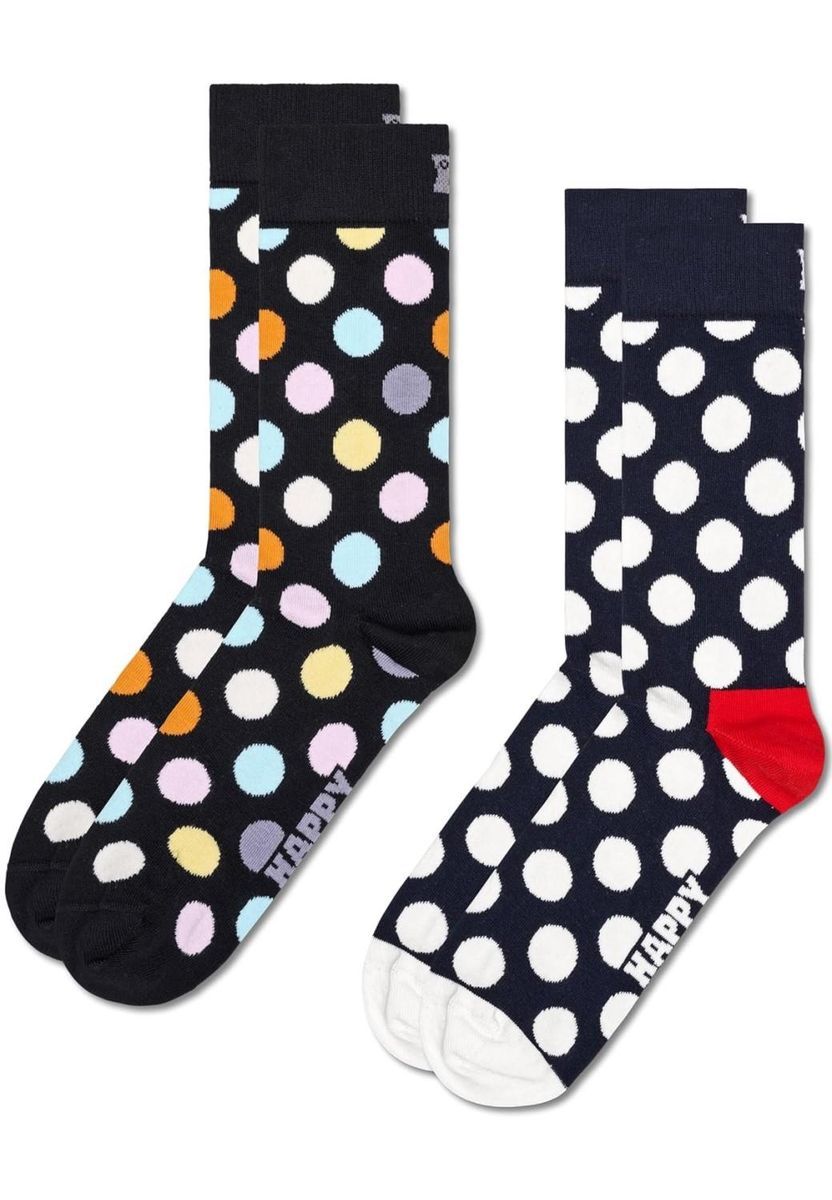 Gepunktete Socken Zweierpack