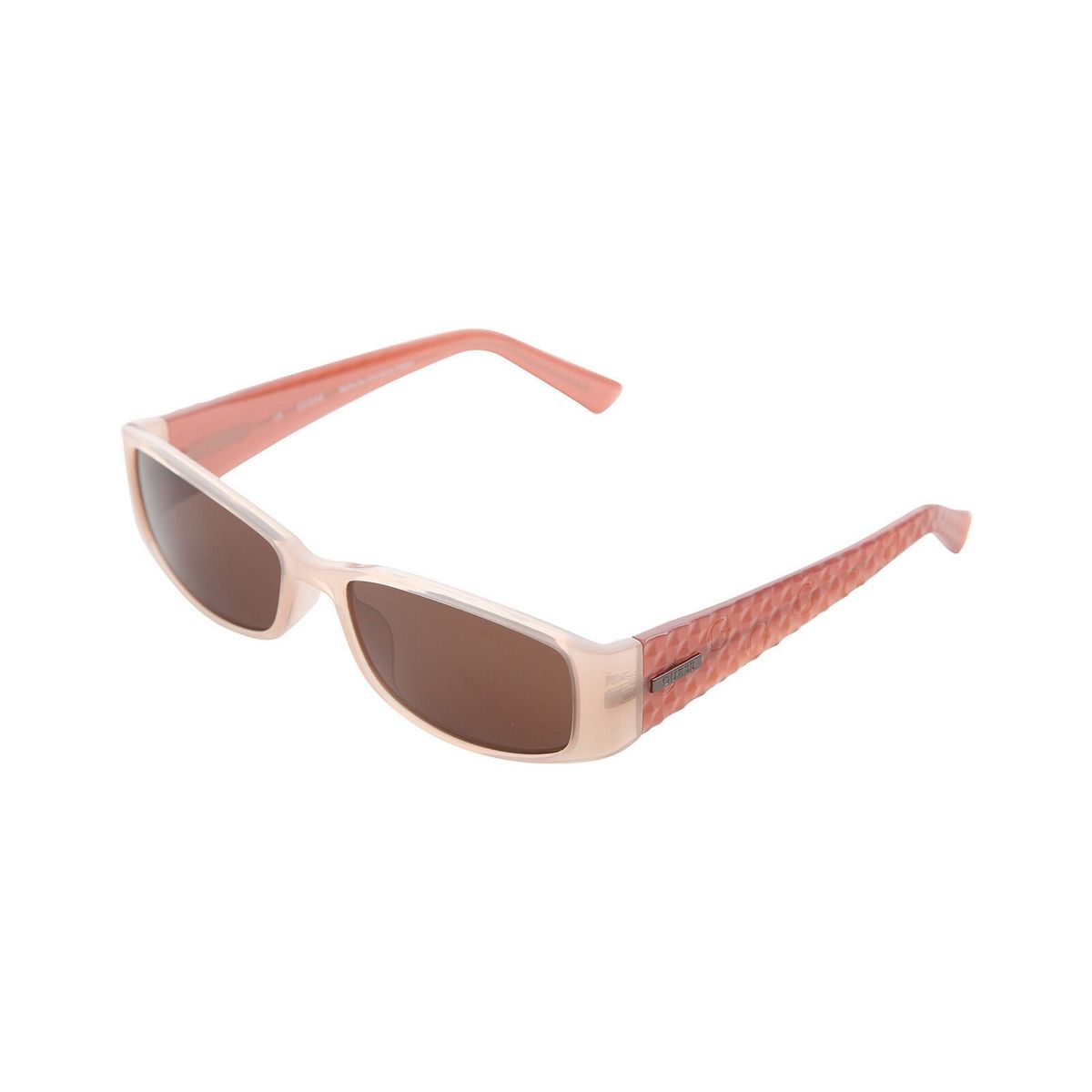 Rechteckige Perlen Sonnenbrille mit Textur