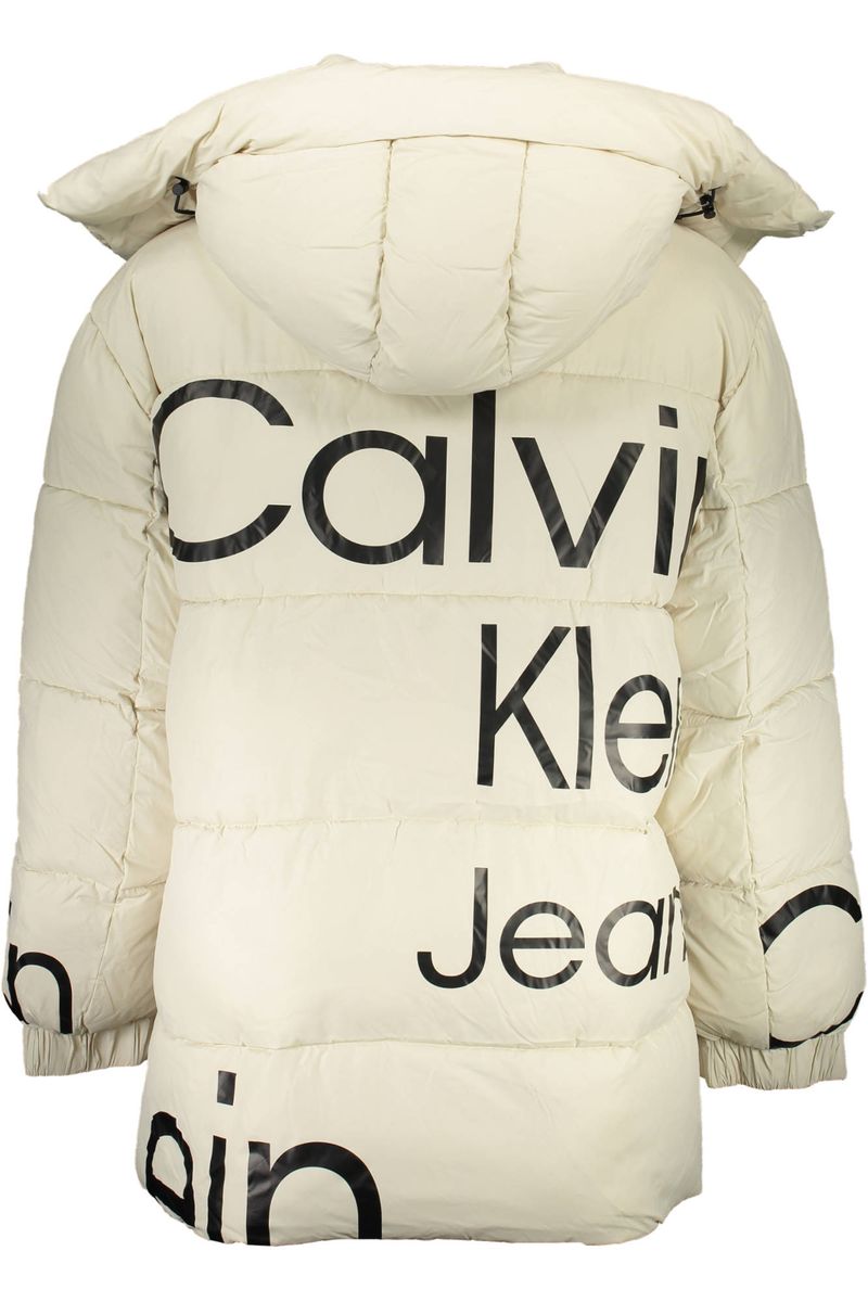 Gesteppte Kapuzenjacke mit Oversize-Logo