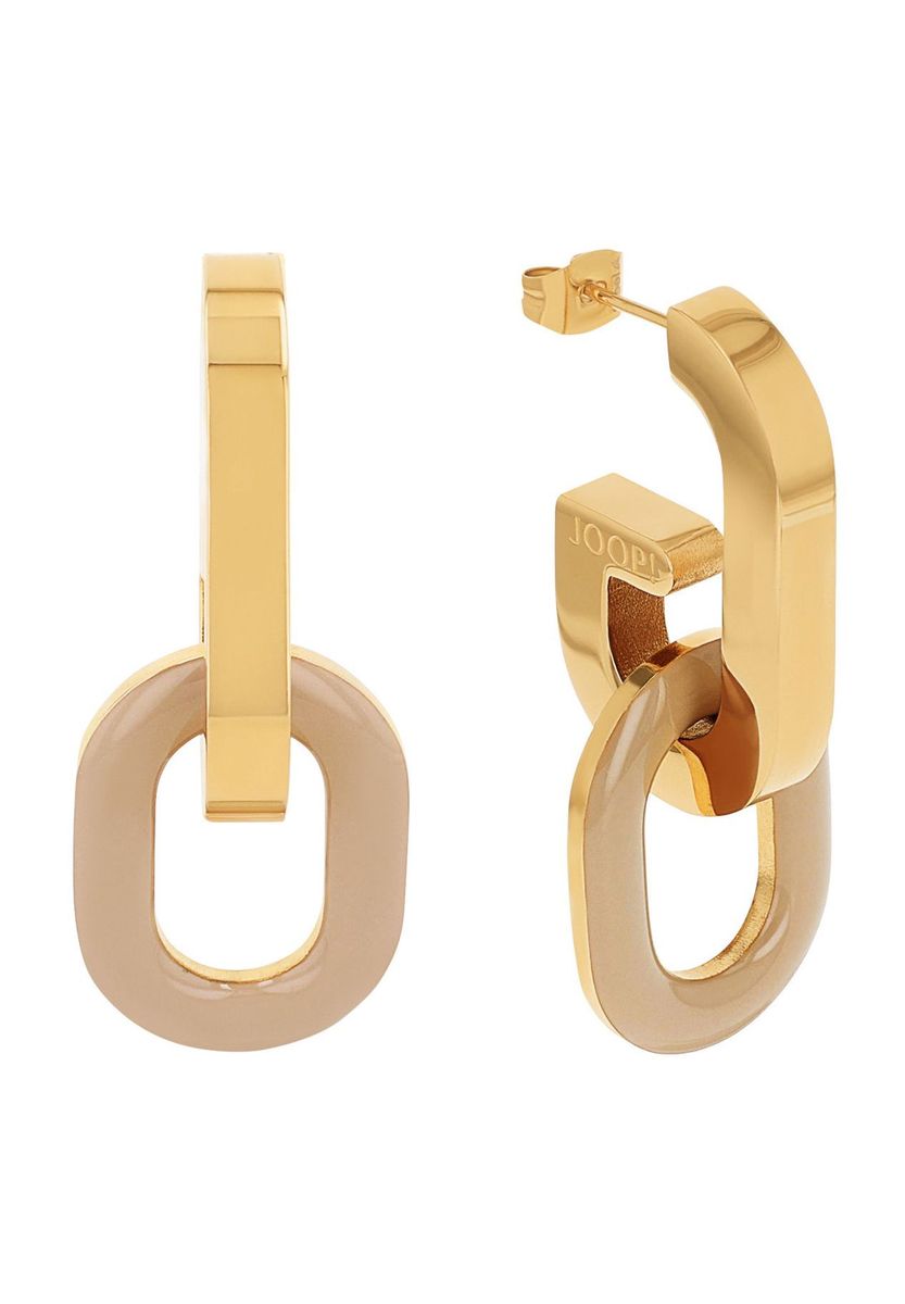JOOP! Damen Ohrhänger, Edelstahl, GOLD