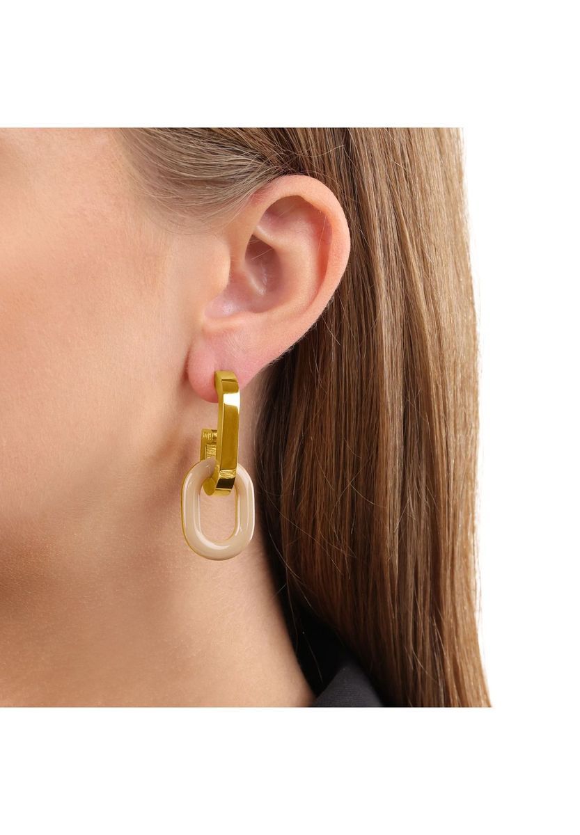 JOOP! Damen Ohrhänger, Edelstahl, GOLD