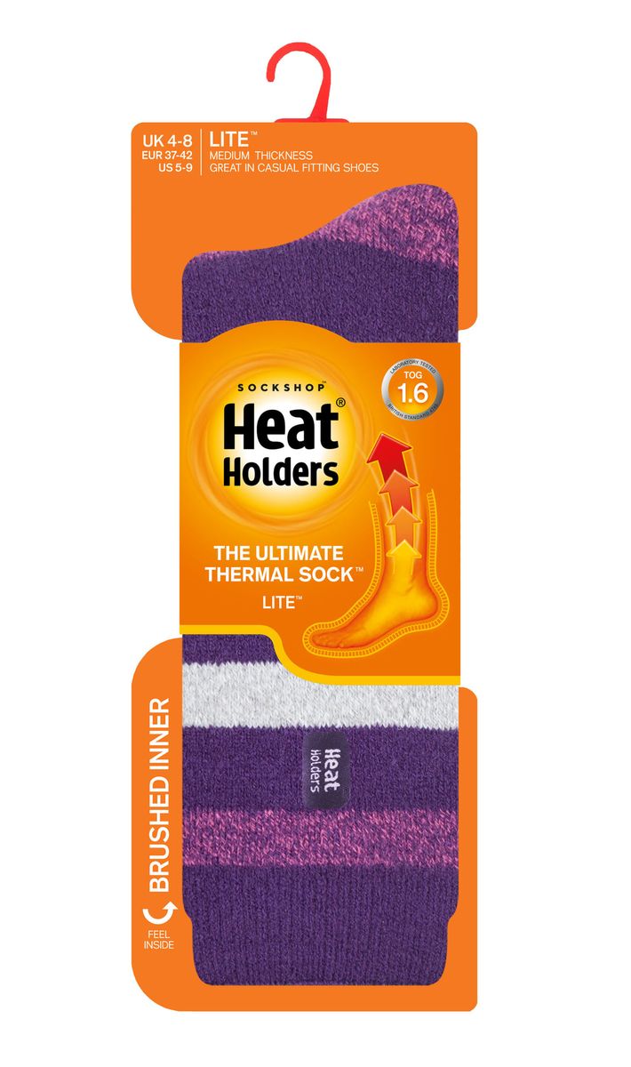 Thermosocken mit Streifenmuster