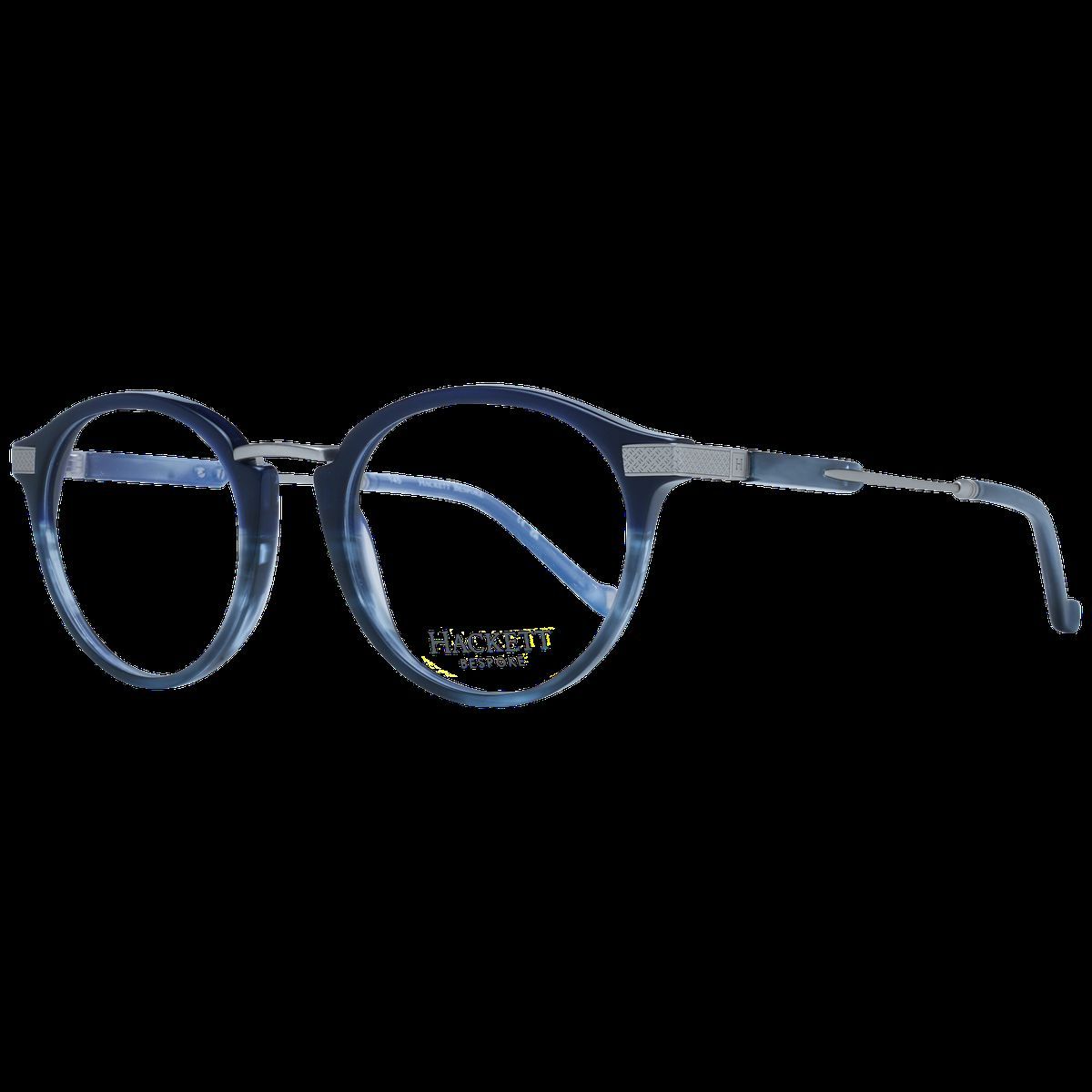 Runde blaue Acetat-Vollrandbrille