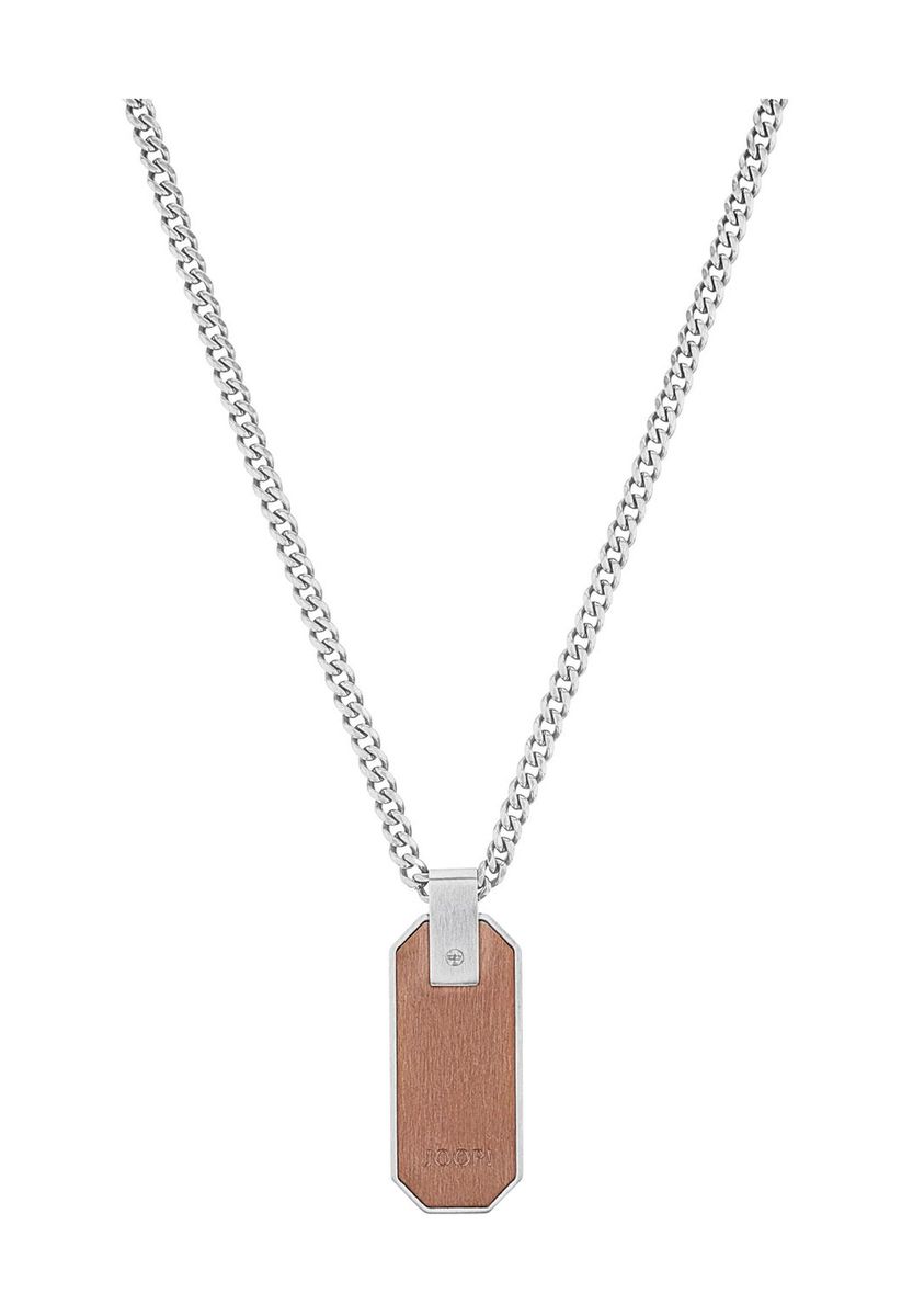 JOOP! Herren Kette mit Anhänger, Edelstahl, SILBER