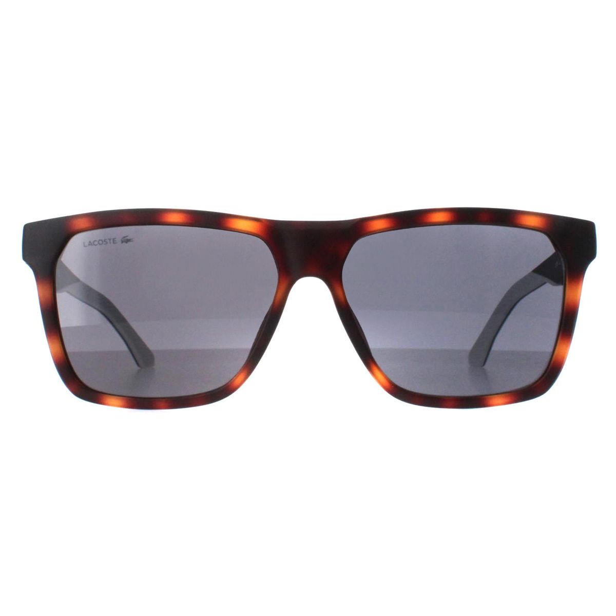 Matte Havanna quadratische Sonnenbrille