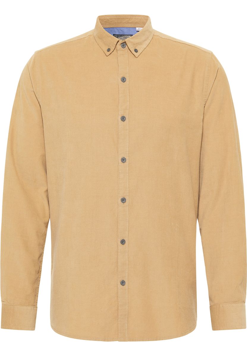 Dreimaster Hemd Herren Beige