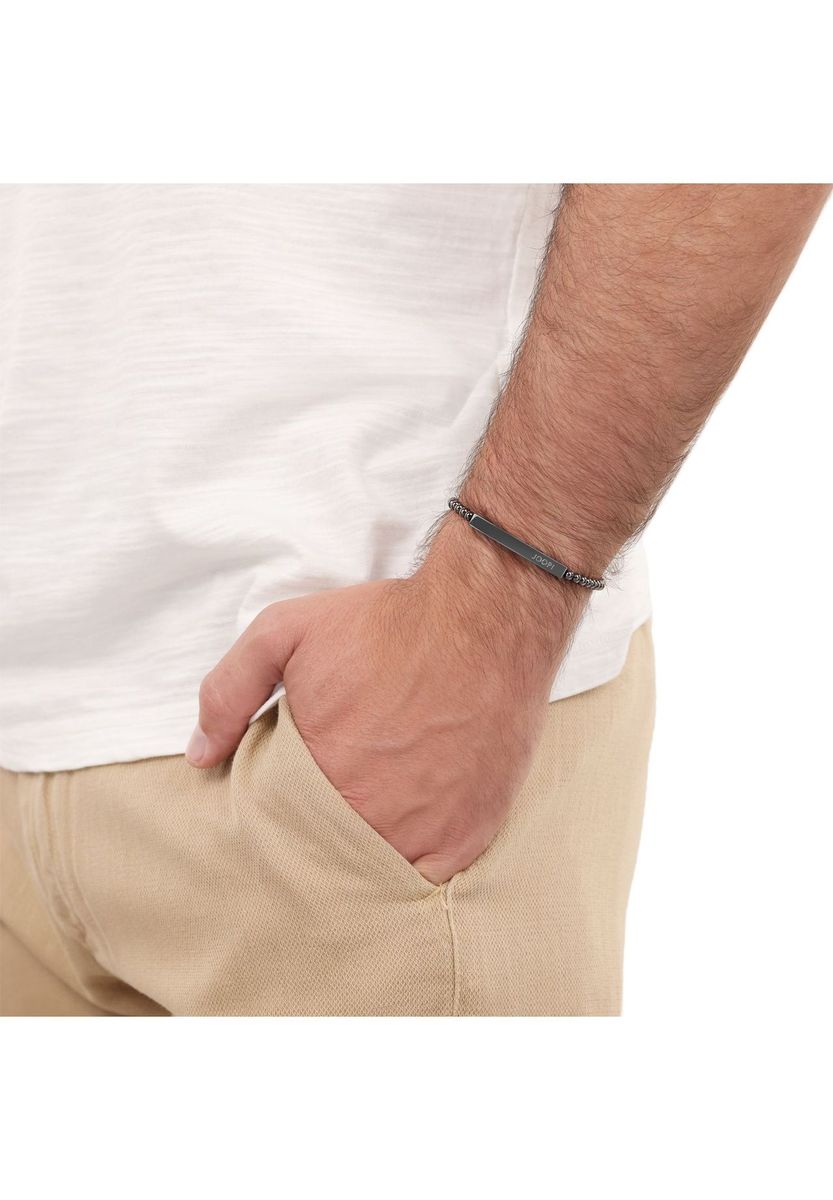JOOP! Herren Armband, Edelstahl, GUNMETAL